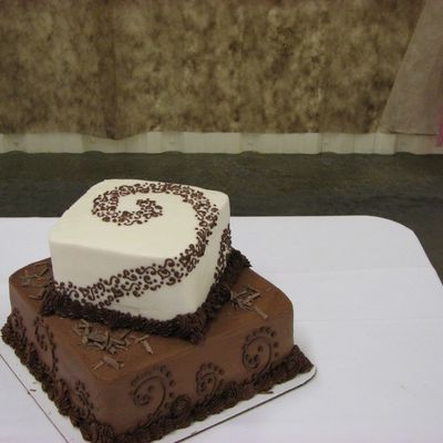 Brown & White Groom's