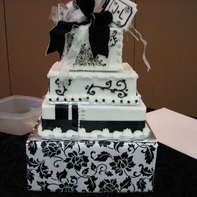 Black Scroll Wedding