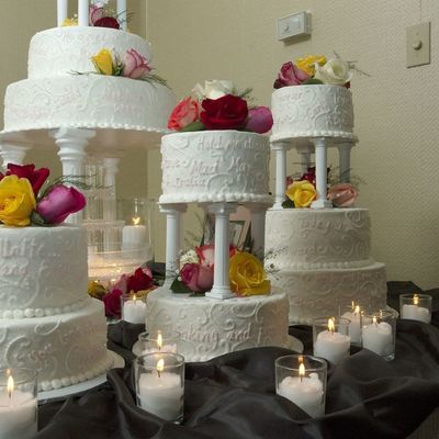 Hidden Messages Wedding Cake
