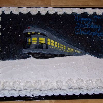 Polar Express Cake