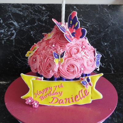 Giant Butterfly Cupcake
