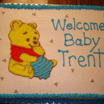 Baby Pooh Bear Cake