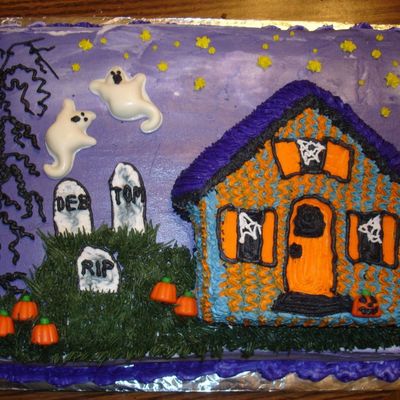 Haunted House Cake