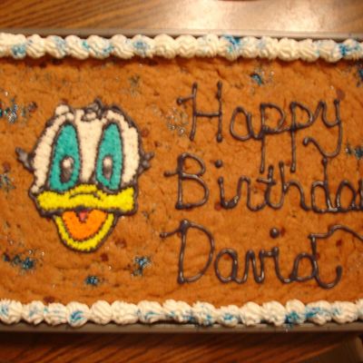 Donald Duck Birthday Cookie