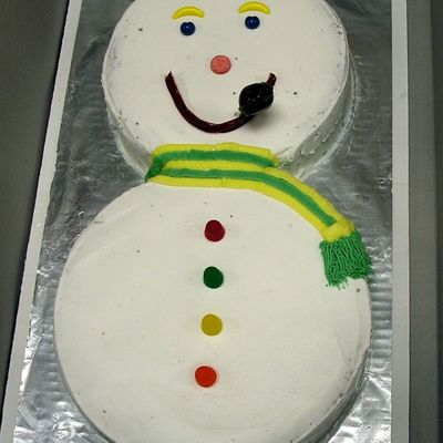Snowman Cake