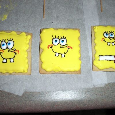 My Attempt At Spongebob Cookies