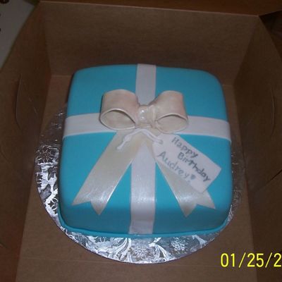 Tiffany Box Cake