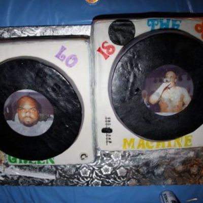 Turntable Birthday Cake For Cee-Lo Of Gnarles Barkley And Goodie Mob