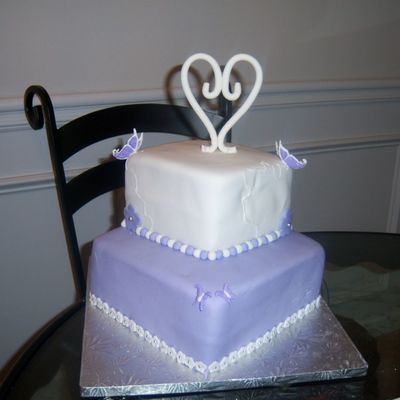 Two Tier Wedding Cake
