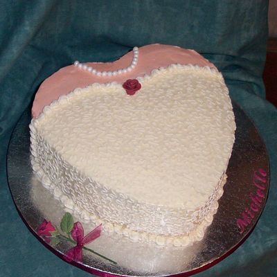 Bride Heart Cake