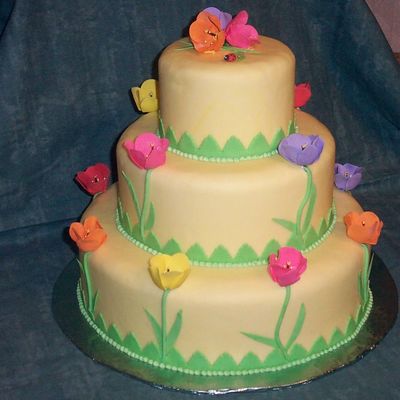 Tulip Cake For Spring