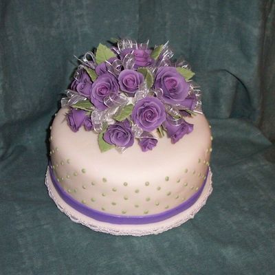 Purple Gumpaste Roses