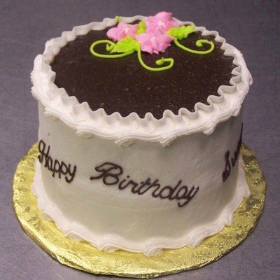 Choc Ganache Pink Flowers