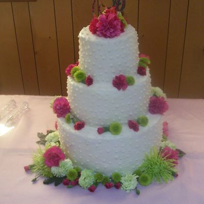 Fresh Flower Wedding Cake