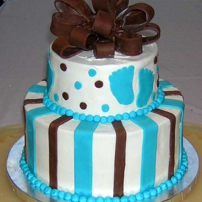 Baby Feet Shower Cake