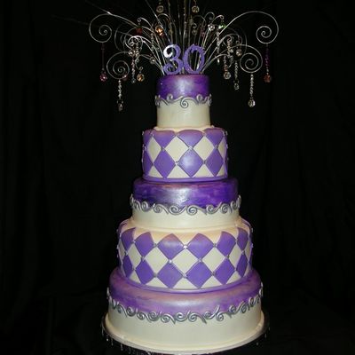 My Regal Purple Cake For My Friends 30Th Bday