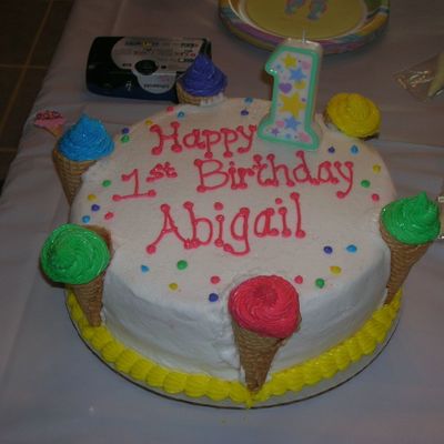 Ice Cream Cone Birthday Cake