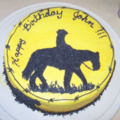 Sunset Cowboy Cake