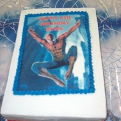 Spiderman Sheet With Edible Image