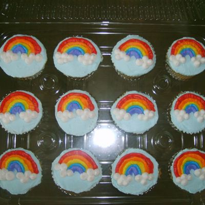 Rainbow Cupcakes