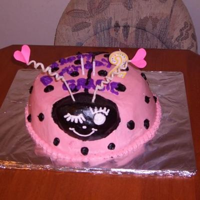 Princess Lady Bug Cake