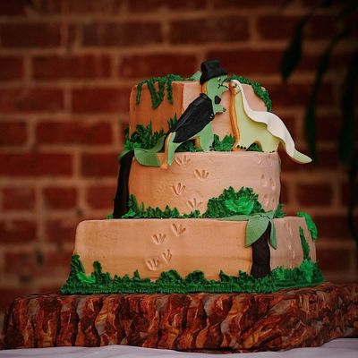 Dinosaur Wedding Cake