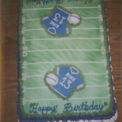 Football Field Cake