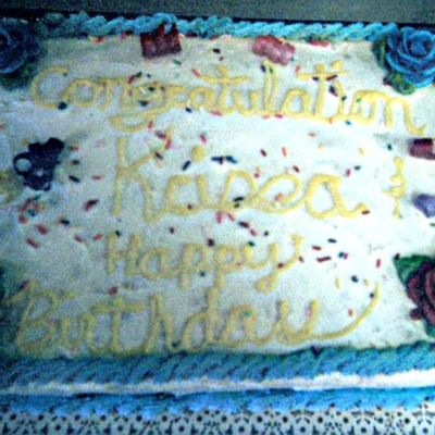 Roses And Confetti Cake!