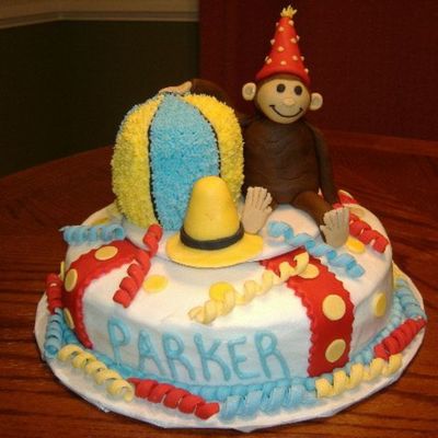 Curious George 1St Birthday Cake