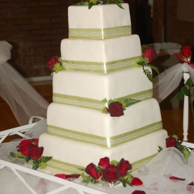 My First Wedding/tiered Cake