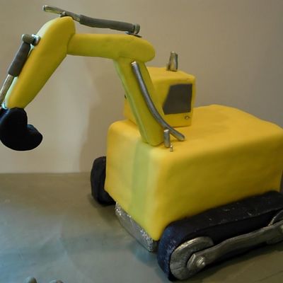 Excavator Truck Cake