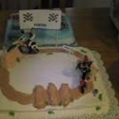 Dirtbike Birthday Cake