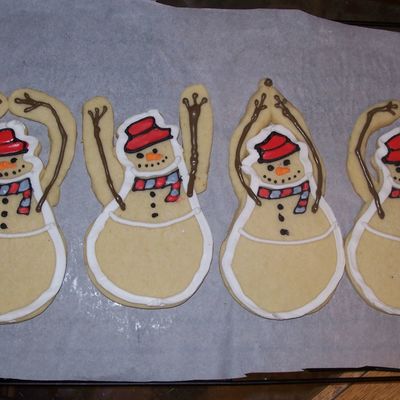 Osu Snowmen Cookies