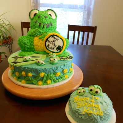 Frog Cake For A First Birthday
