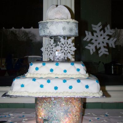 Snowflake Wedding Cake