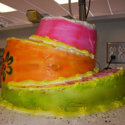 Birthday Topsy Turvy Cake