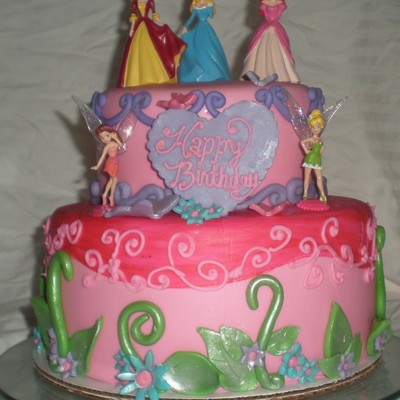 Princess, Fairy Birthday Cake