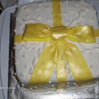 White And Yellow Present