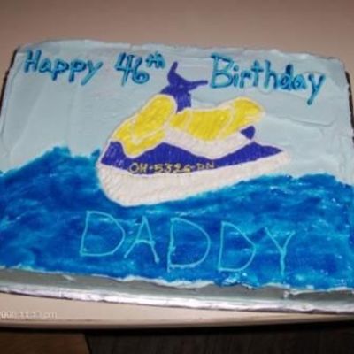 Jetski Birthday Cake