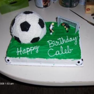 Soccerball Birthday Cake