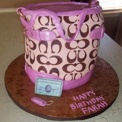 Coach Purse Cake