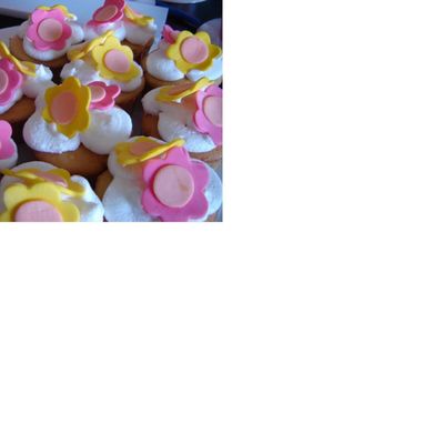 Care Bear Flowers On Clouds Cupcakes