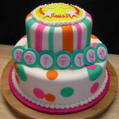 Stripes And Polka Dots And Softball!