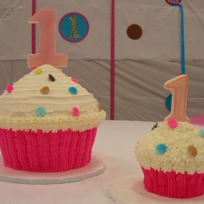 Giant And Baby Cupcake