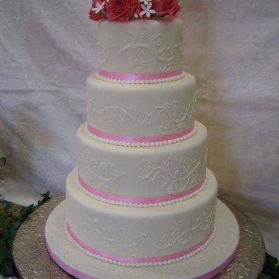 Valentine's Wedding Cake