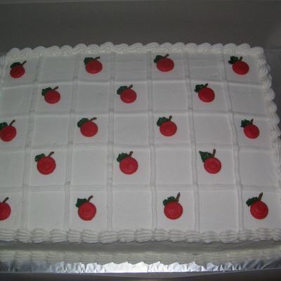 Slab Cake To Go With Apple For 50Th