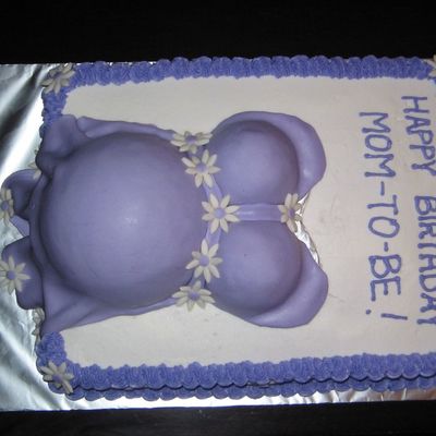 Pregnant Belly Cake