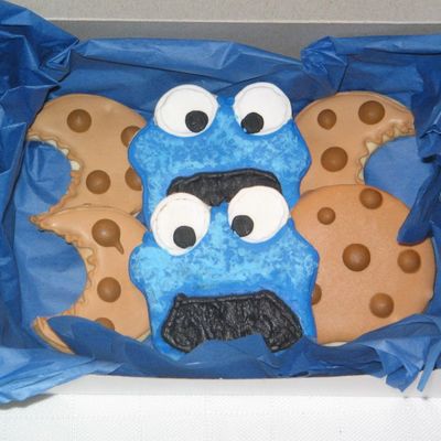 Cookie Monster And Cookies