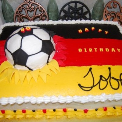 German Soccer Cake