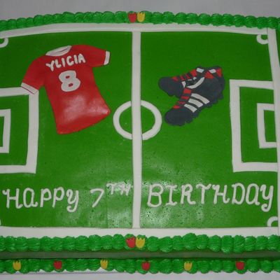 Soccer Field Cake